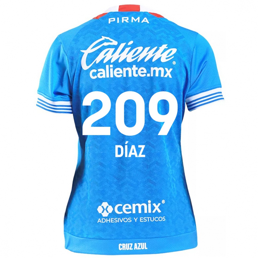 Kids Football Josué Díaz #209 Sky Blue Home Jersey 2024/25 T-Shirt Australia