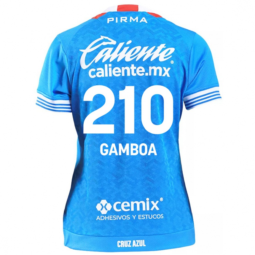 Kids Football Bryan Gamboa #210 Sky Blue Home Jersey 2024/25 T-Shirt Australia