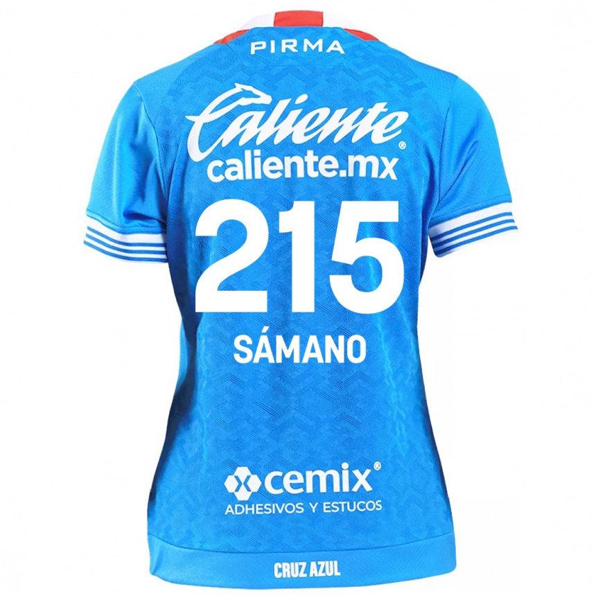 Kids Football Fernando Sámano #215 Sky Blue Home Jersey 2024/25 T-Shirt Australia