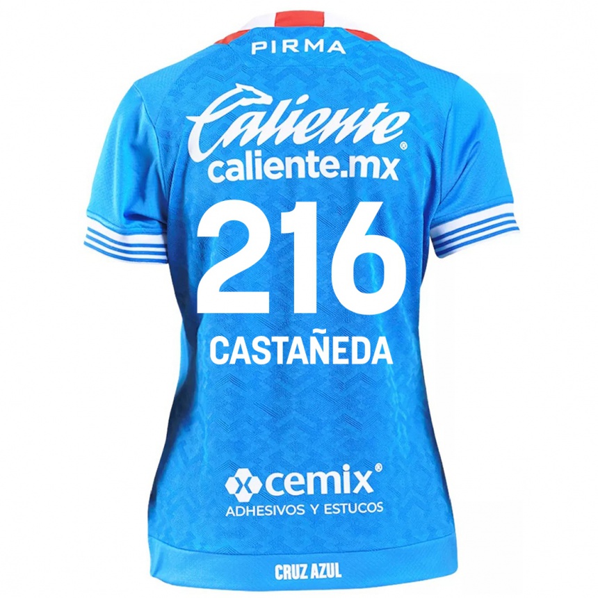 Kids Football Ian Castañeda #216 Sky Blue Home Jersey 2024/25 T-Shirt Australia