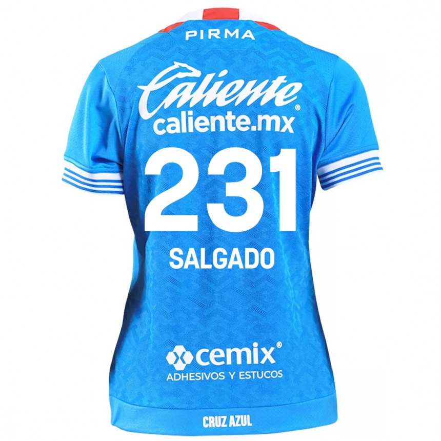 Kids Football Bruno Salgado #231 Sky Blue Home Jersey 2024/25 T-Shirt Australia