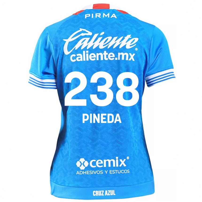 Kids Football Zadiel Pineda #238 Sky Blue Home Jersey 2024/25 T-Shirt Australia