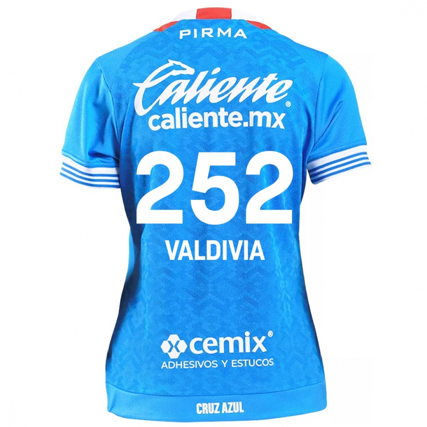 Kids Football Christian Valdivia #252 Sky Blue Home Jersey 2024/25 T-Shirt Australia