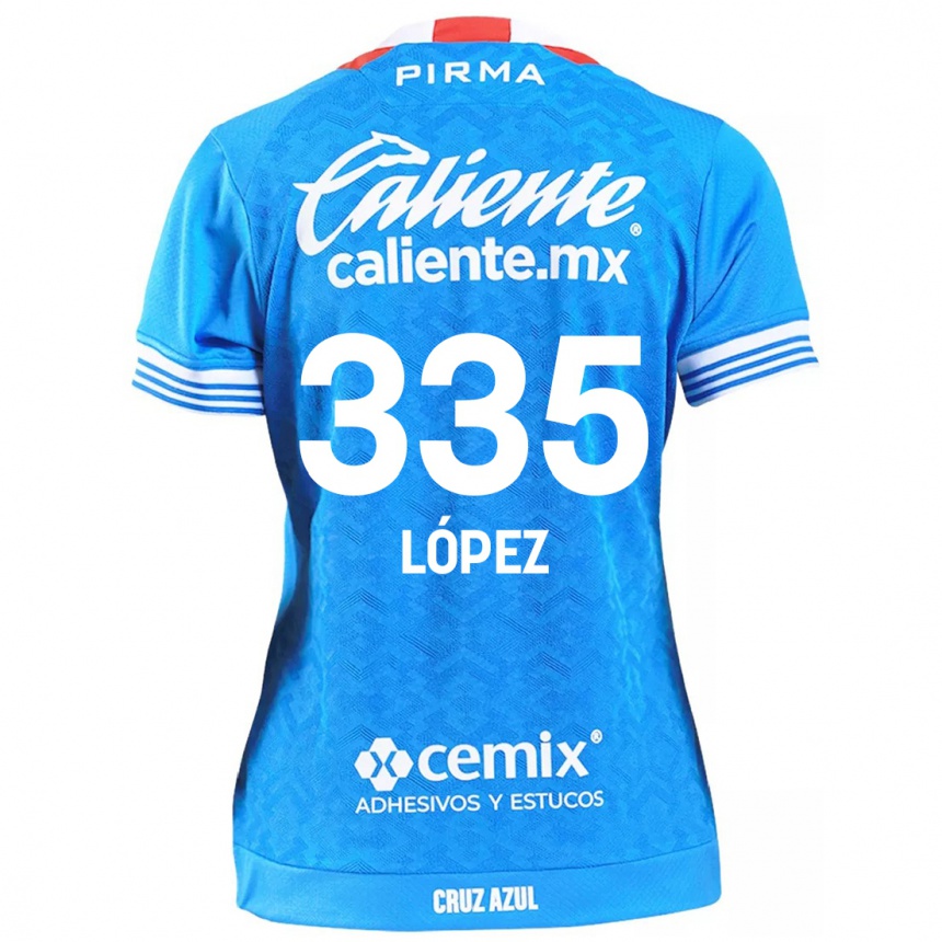 Kids Football Alfredo López #335 Sky Blue Home Jersey 2024/25 T-Shirt Australia