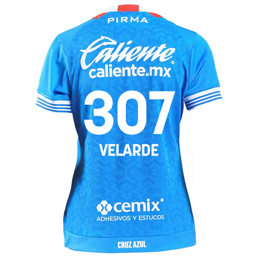 Kids Football Juan Velarde #307 Sky Blue Home Jersey 2024/25 T-Shirt Australia