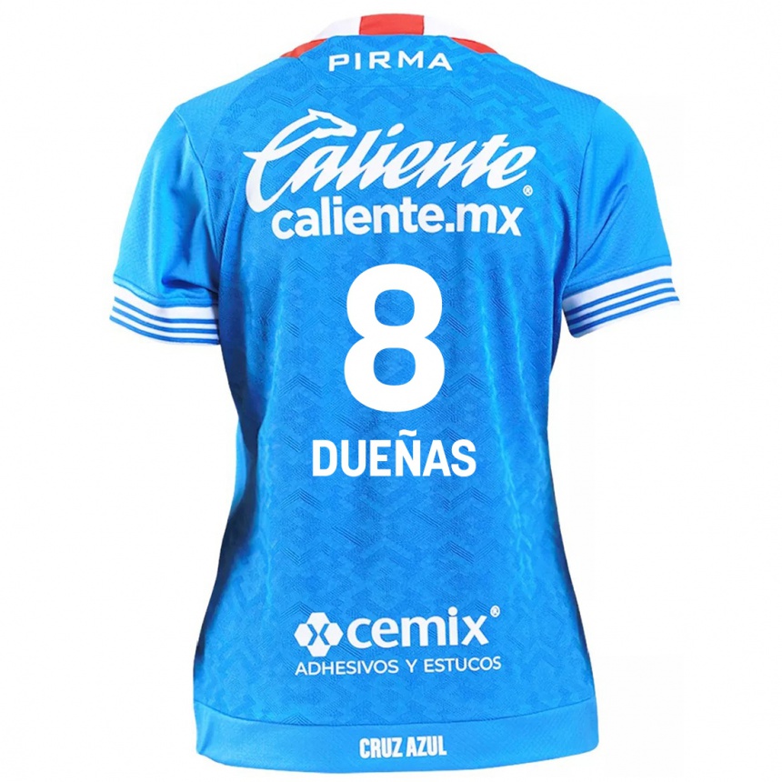 Kids Football Jesús Dueñas #8 Sky Blue Home Jersey 2024/25 T-Shirt Australia