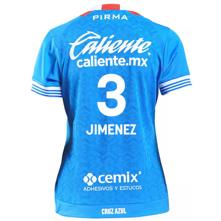 Kids Football Jaiber Jimenez #3 Sky Blue Home Jersey 2024/25 T-Shirt Australia