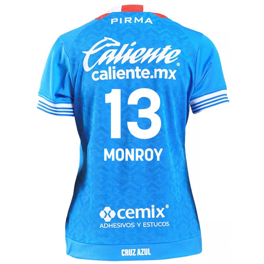 Kids Football Daniela Monroy #13 Sky Blue Home Jersey 2024/25 T-Shirt Australia