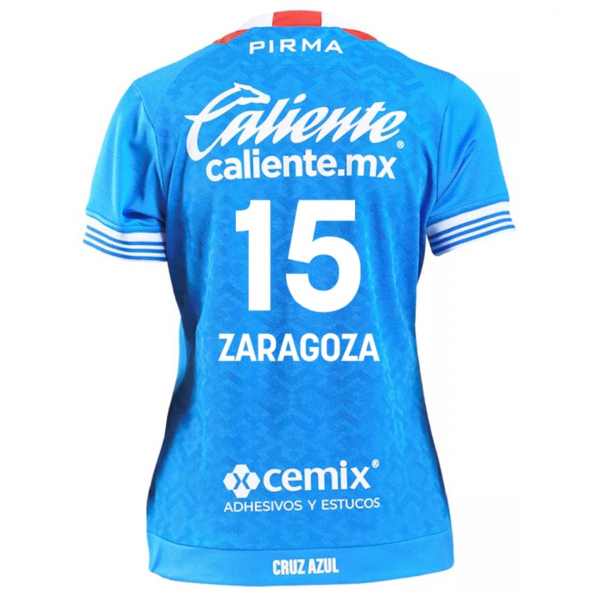 Kids Football Nancy Zaragoza #15 Sky Blue Home Jersey 2024/25 T-Shirt Australia