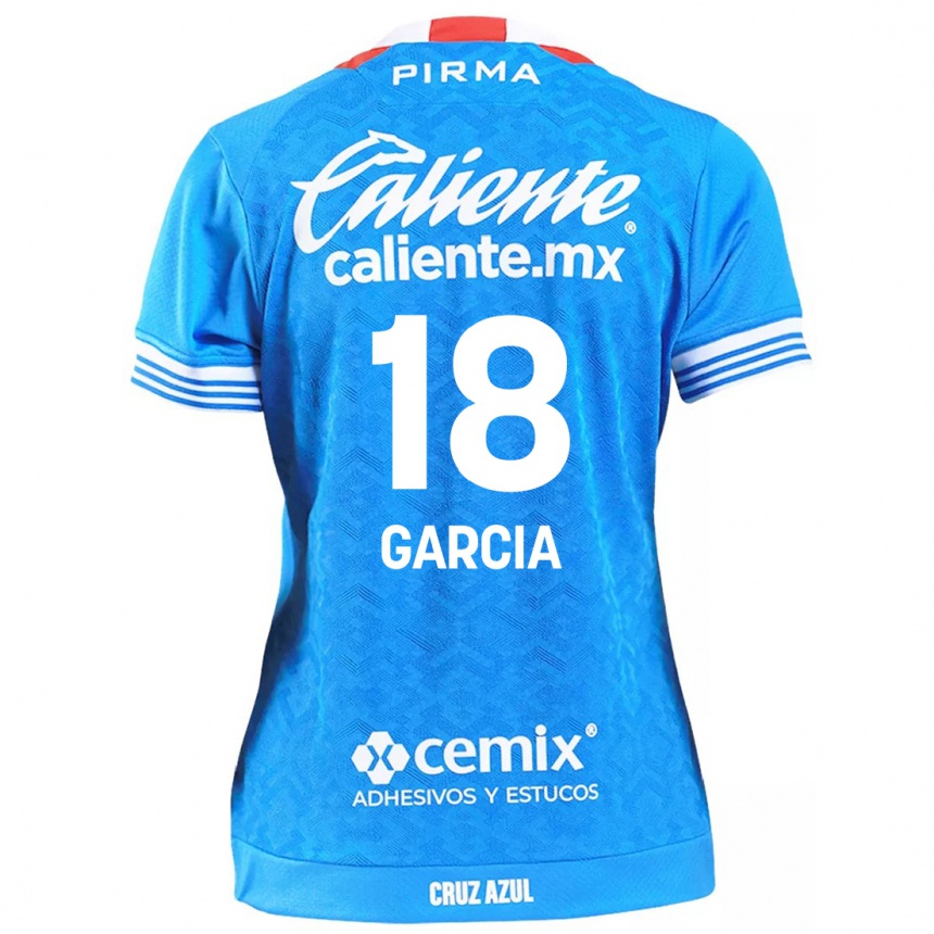 Kids Football Diana Garcia #18 Sky Blue Home Jersey 2024/25 T-Shirt Australia