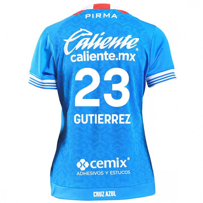 Kids Football Ivonne Gutierrez #23 Sky Blue Home Jersey 2024/25 T-Shirt Australia