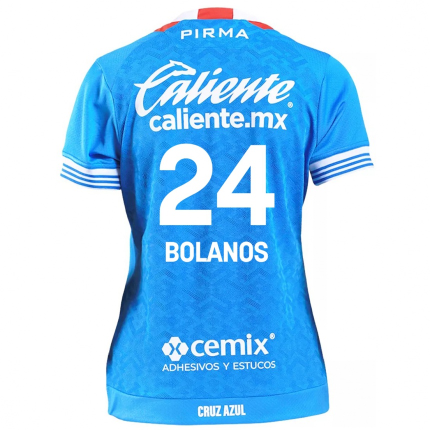 Kids Football Jatziry Bolanos #24 Sky Blue Home Jersey 2024/25 T-Shirt Australia