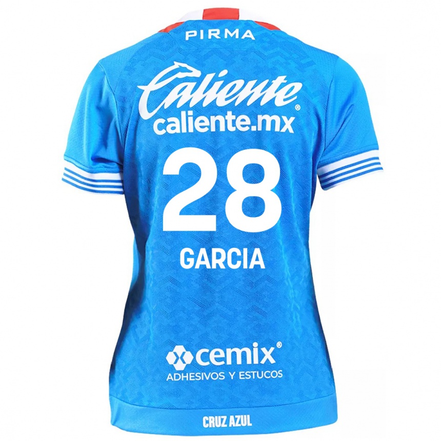 Kids Football Ana Garcia #28 Sky Blue Home Jersey 2024/25 T-Shirt Australia