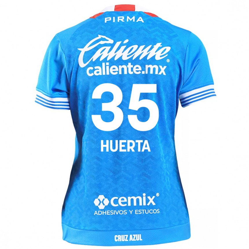 Kids Football Renata Huerta #35 Sky Blue Home Jersey 2024/25 T-Shirt Australia