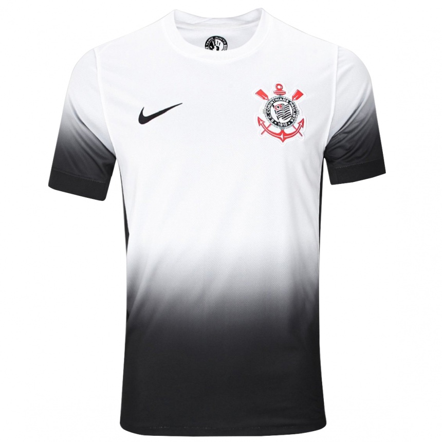 Kids Football Caipira #0 White Black Home Jersey 2024/25 T-Shirt Australia