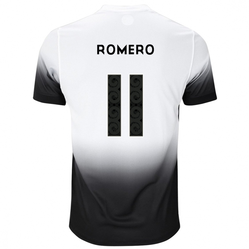 Kids Football Angel Romero #11 White Black Home Jersey 2024/25 T-Shirt Australia