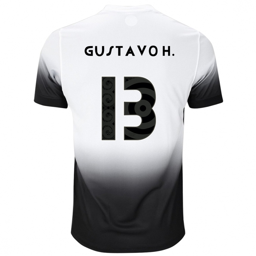 Kids Football Gustavo Henrique #13 White Black Home Jersey 2024/25 T-Shirt Australia