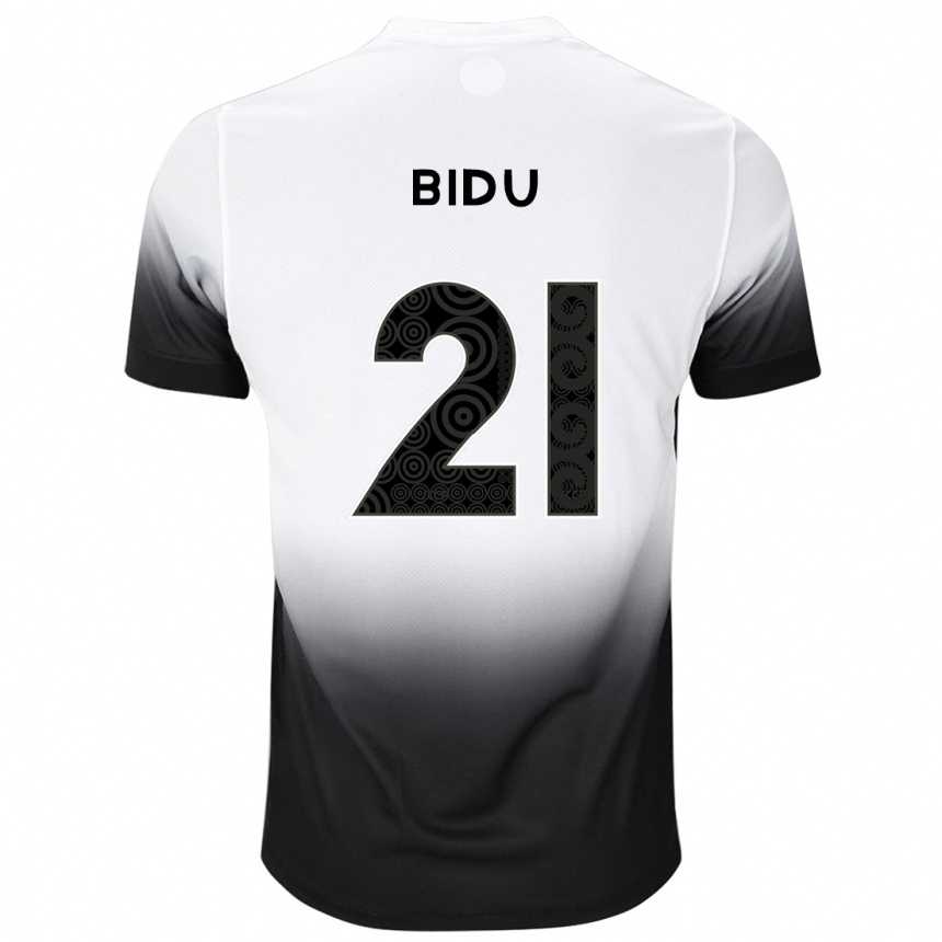 Kids Football Matheus Bidu #21 White Black Home Jersey 2024/25 T-Shirt Australia