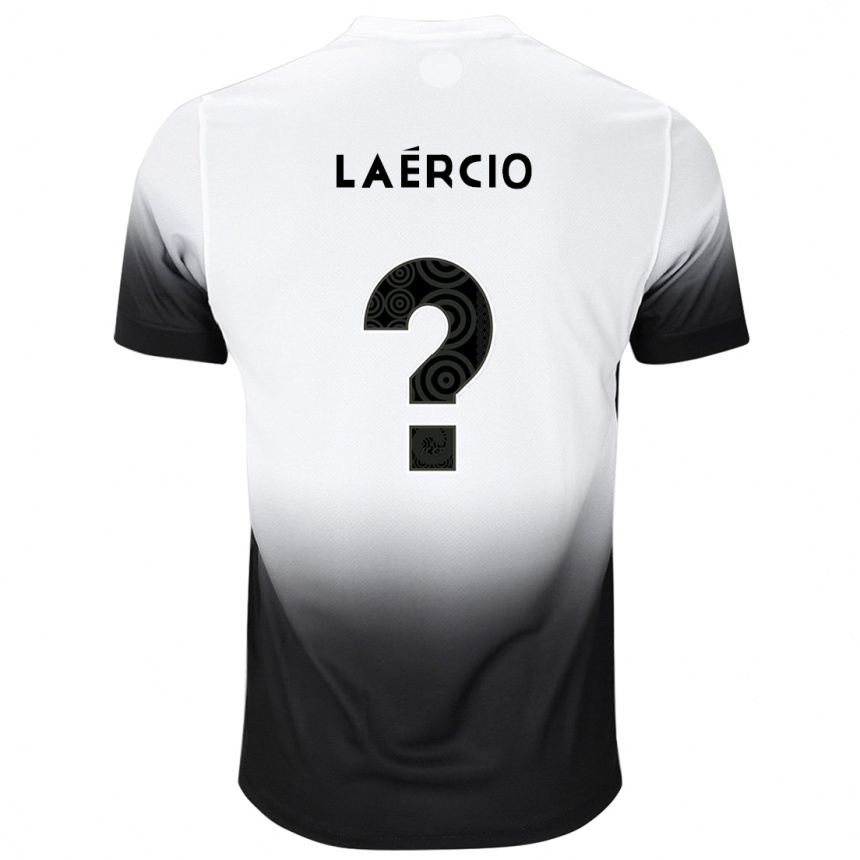 Kids Football Laércio #0 White Black Home Jersey 2024/25 T-Shirt Australia