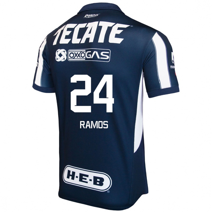 Kids Football César Ramos #24 Blue Red White Home Jersey 2024/25 T-Shirt Australia