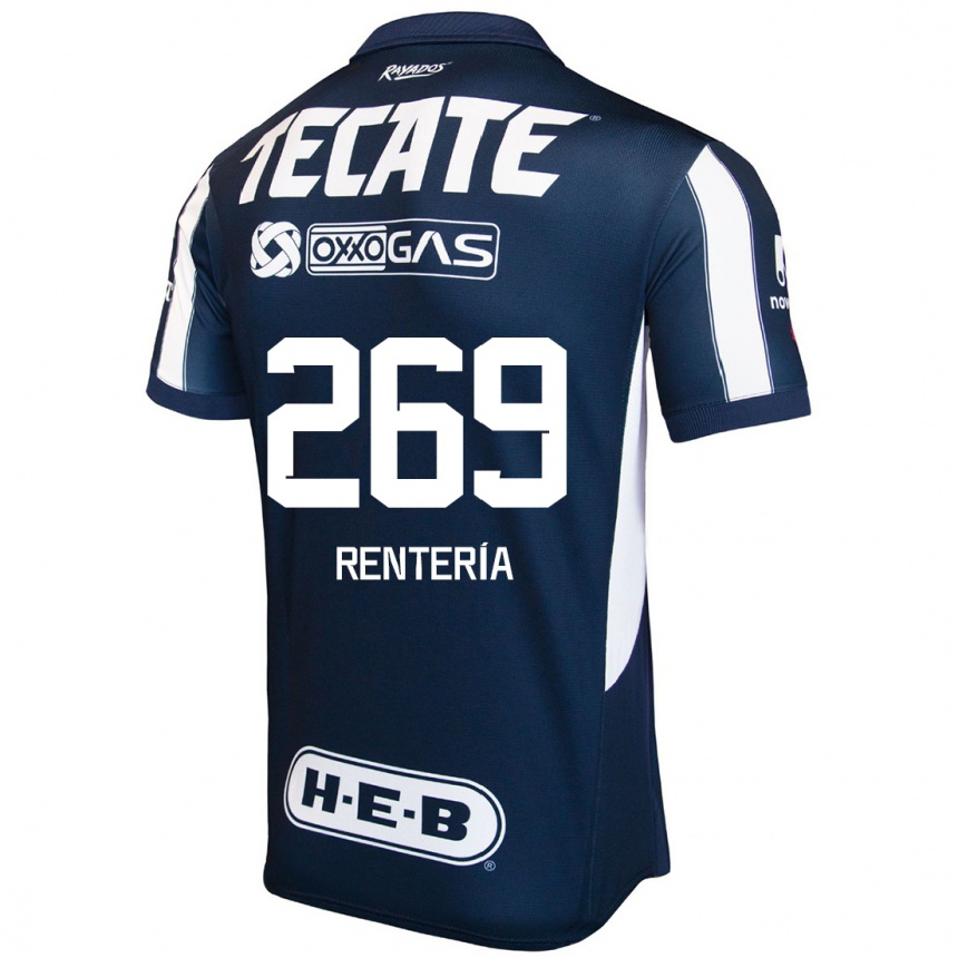 Kids Football Rodrigo Rentería #269 Blue Red White Home Jersey 2024/25 T-Shirt Australia