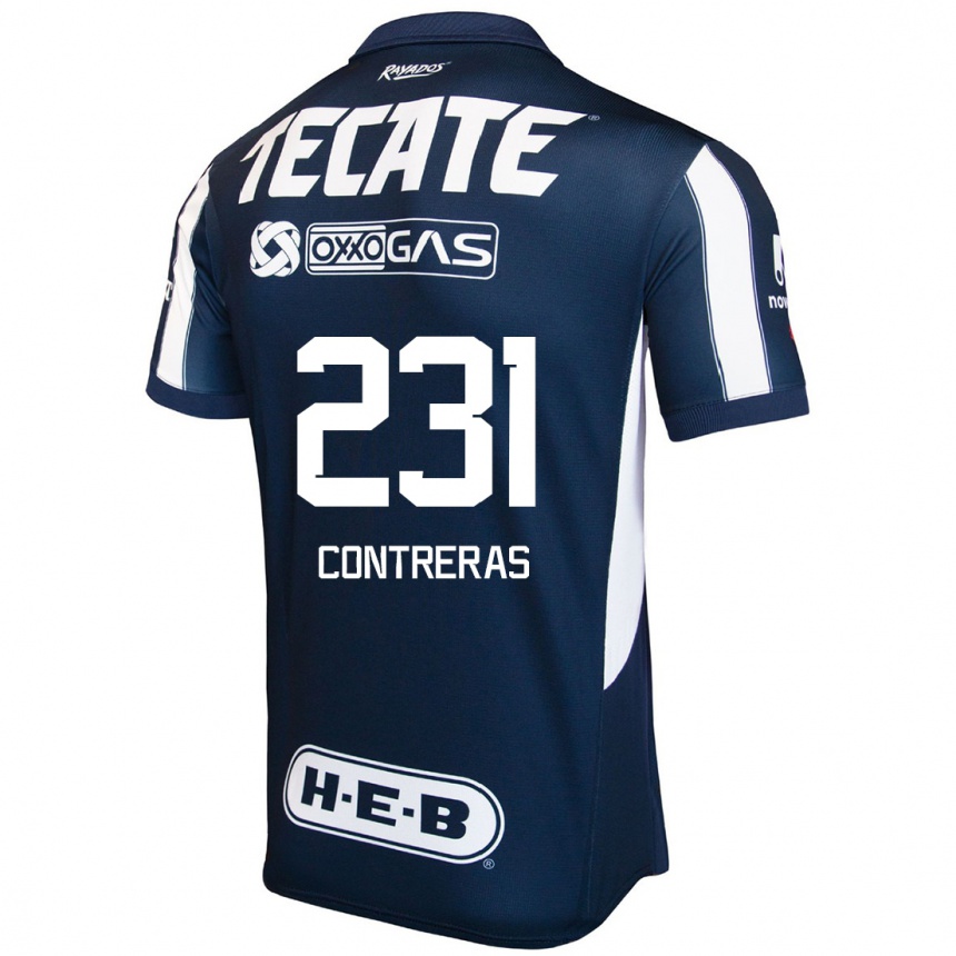 Kids Football Óscar Contreras #231 Blue Red White Home Jersey 2024/25 T-Shirt Australia