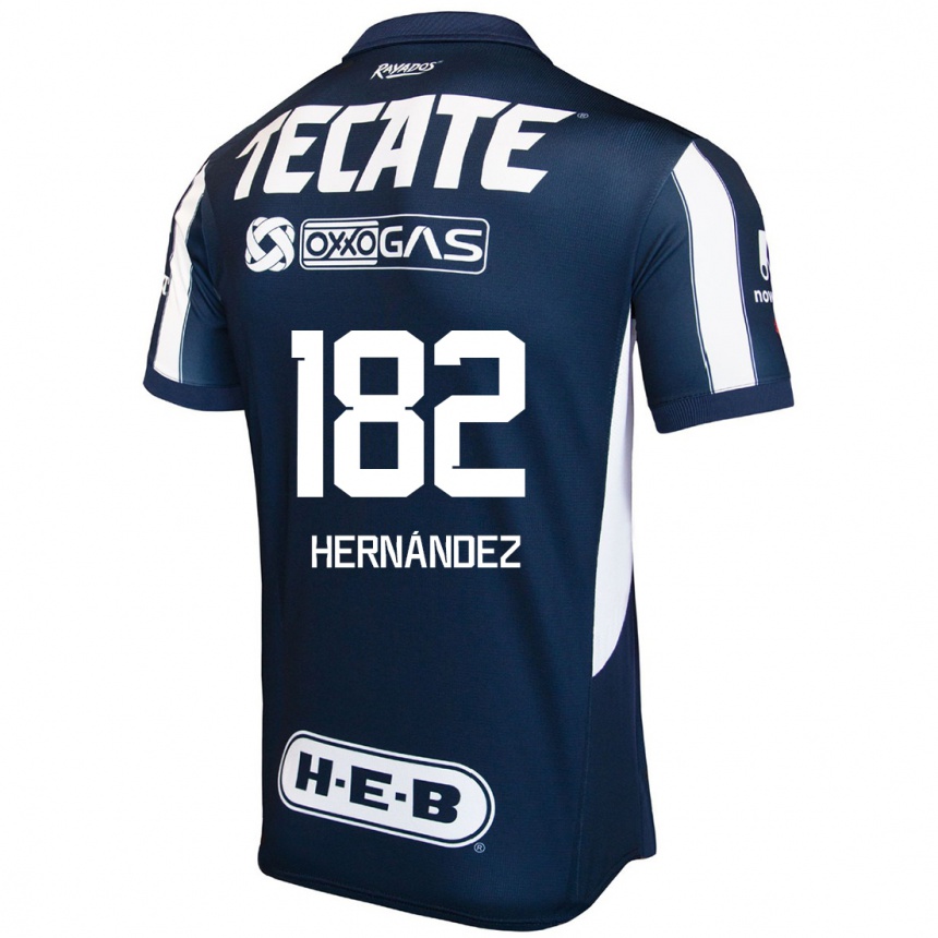 Kids Football Derek Hernández #182 Blue Red White Home Jersey 2024/25 T-Shirt Australia