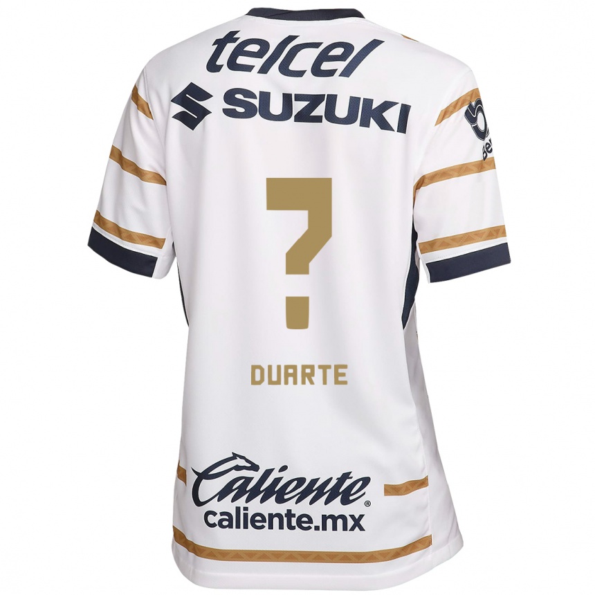 Kids Football Rubén Duarte #0 White Obsidian Home Jersey 2024/25 T-Shirt Australia