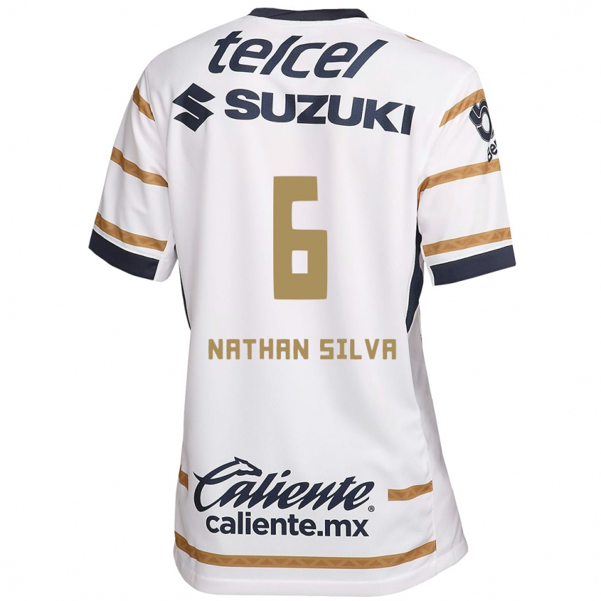 Kids Football Nathan Silva #6 White Obsidian Home Jersey 2024/25 T-Shirt Australia