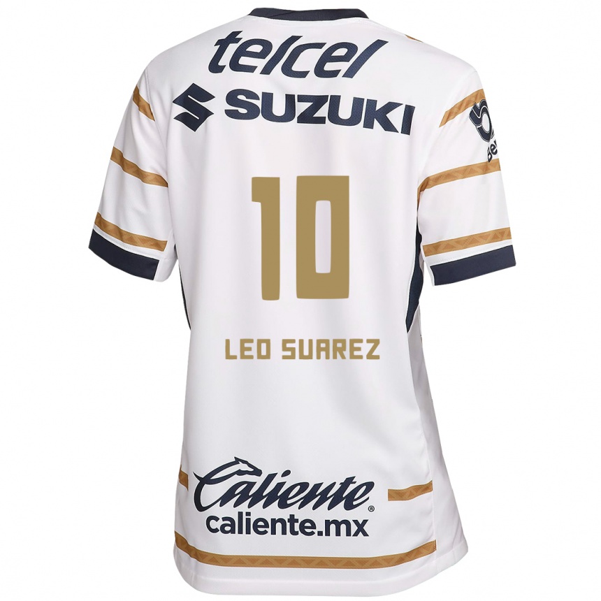 Kids Football Leo Suárez #10 White Obsidian Home Jersey 2024/25 T-Shirt Australia