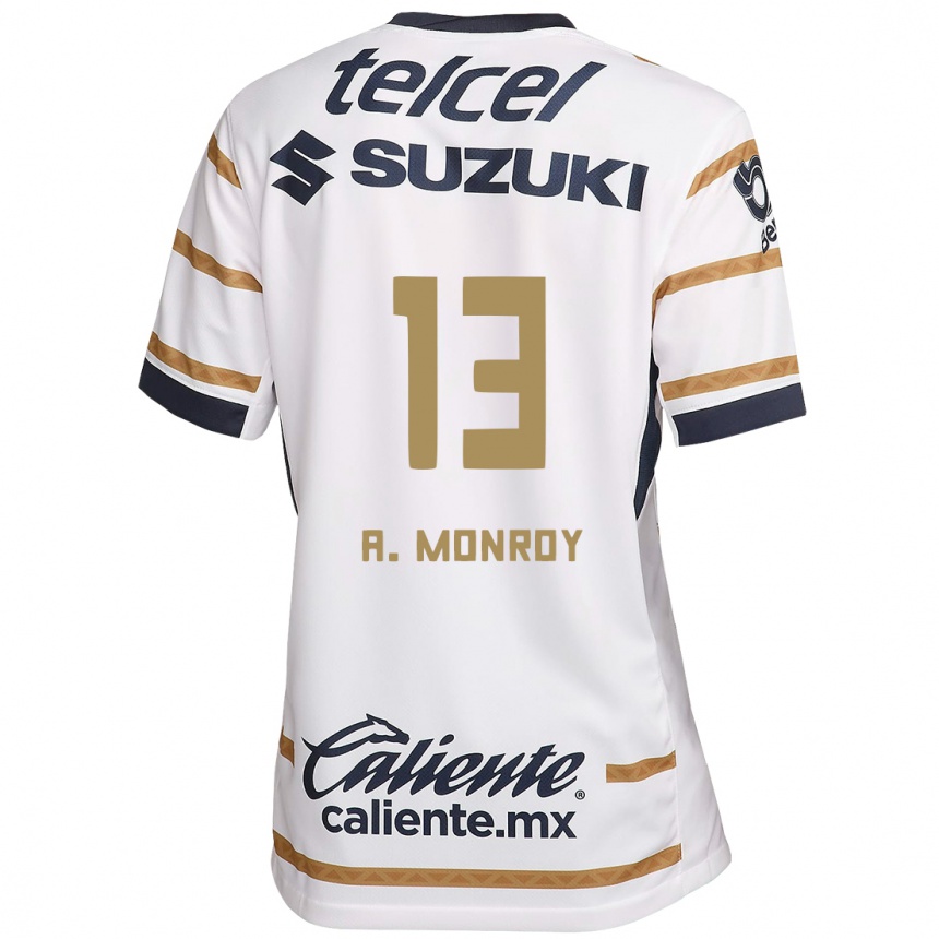 Kids Football Pablo Monroy #13 White Obsidian Home Jersey 2024/25 T-Shirt Australia