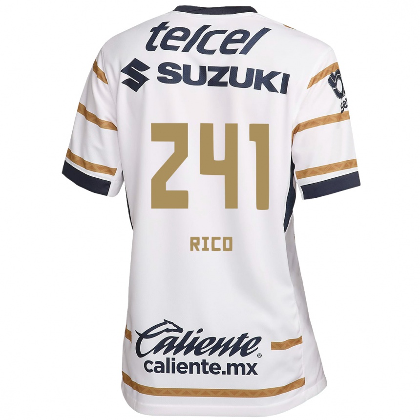 Kids Football Ángel Rico #241 White Obsidian Home Jersey 2024/25 T-Shirt Australia