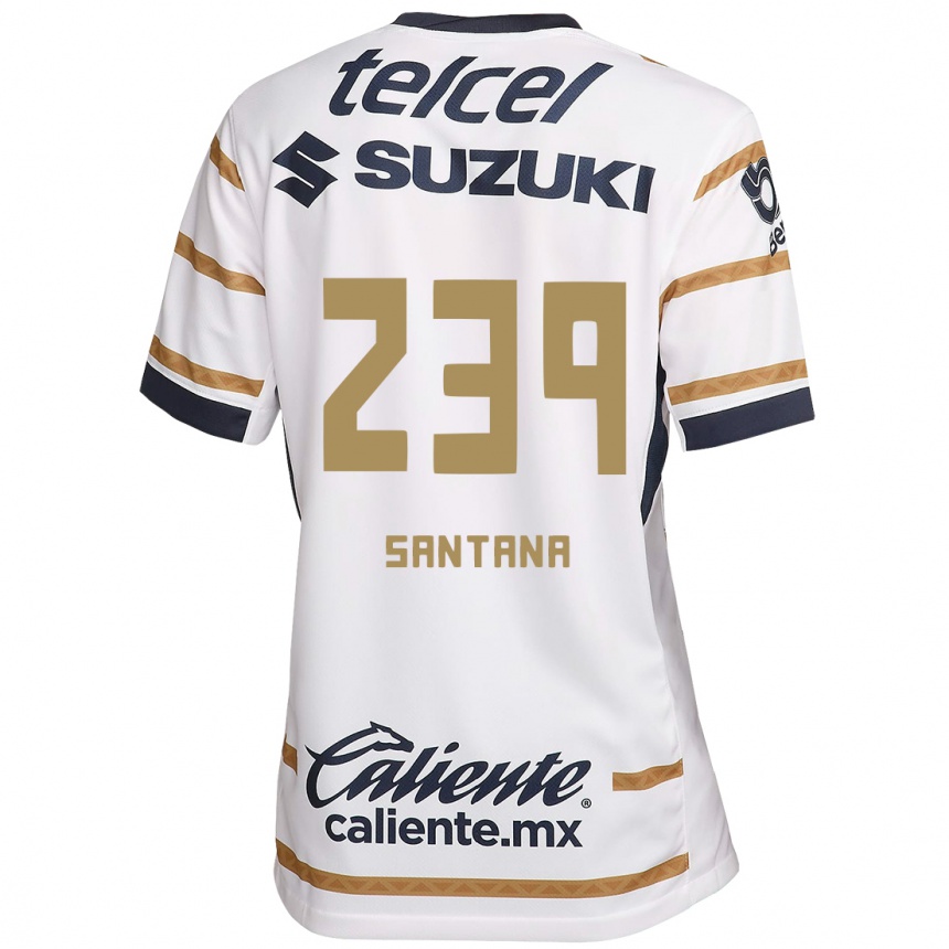 Kids Football Guillermo Santana #239 White Obsidian Home Jersey 2024/25 T-Shirt Australia