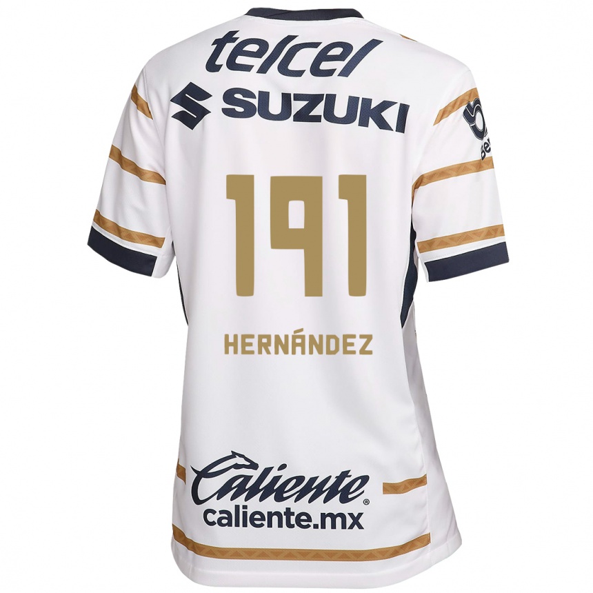 Kids Football Marco Hernández #191 White Obsidian Home Jersey 2024/25 T-Shirt Australia