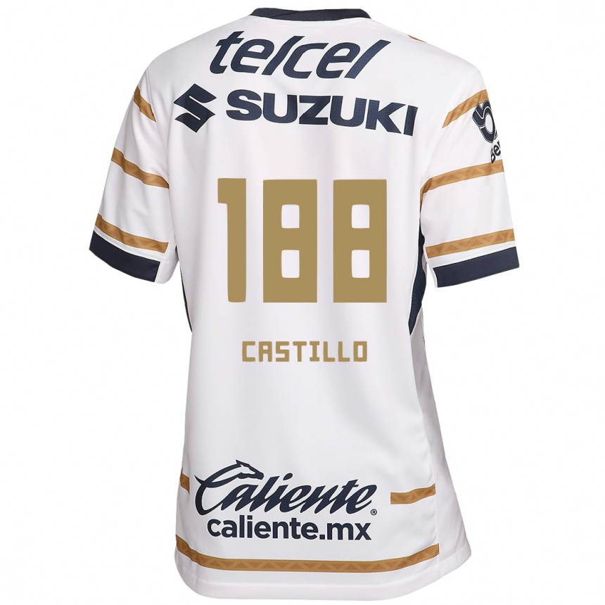 Kids Football Christian Castillo #188 White Obsidian Home Jersey 2024/25 T-Shirt Australia