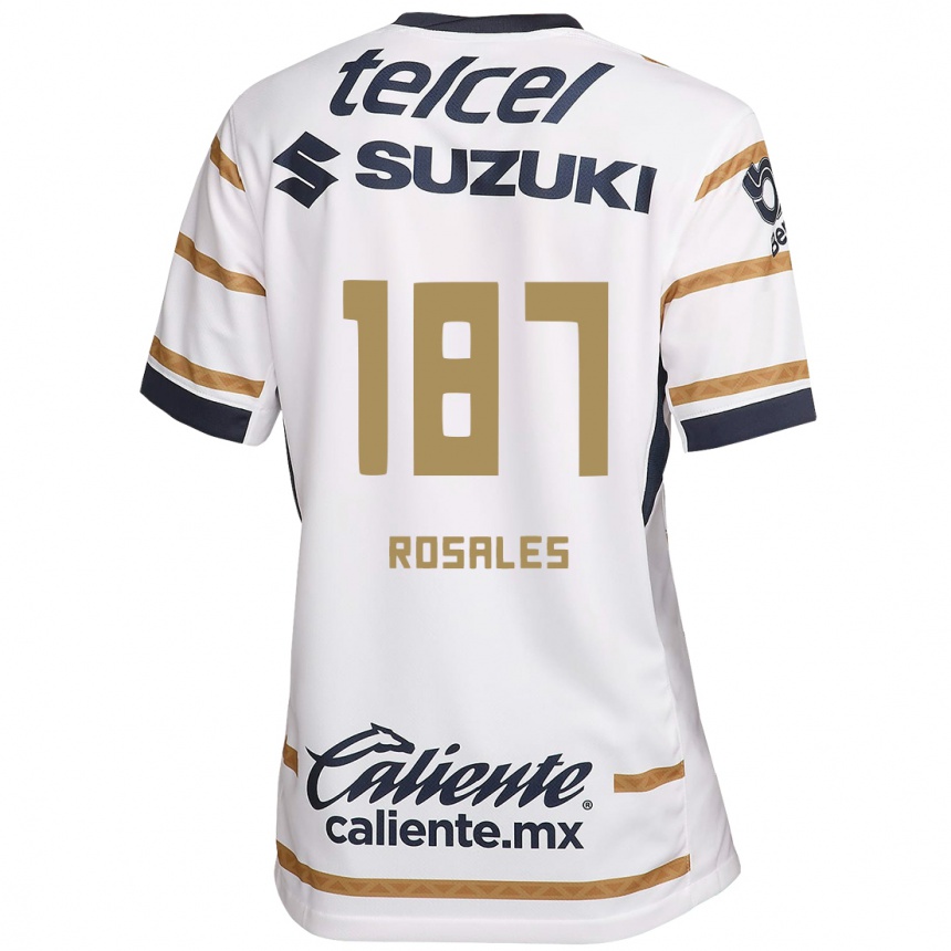 Kids Football Alonso Rosales #187 White Obsidian Home Jersey 2024/25 T-Shirt Australia