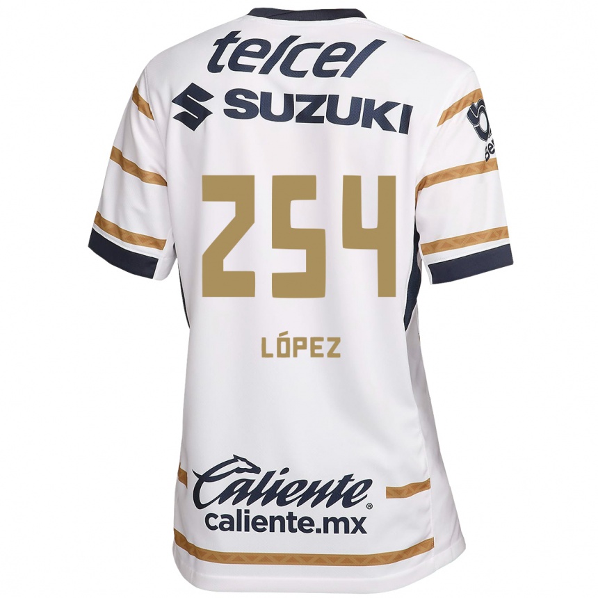 Kids Football Santiago López #254 White Obsidian Home Jersey 2024/25 T-Shirt Australia