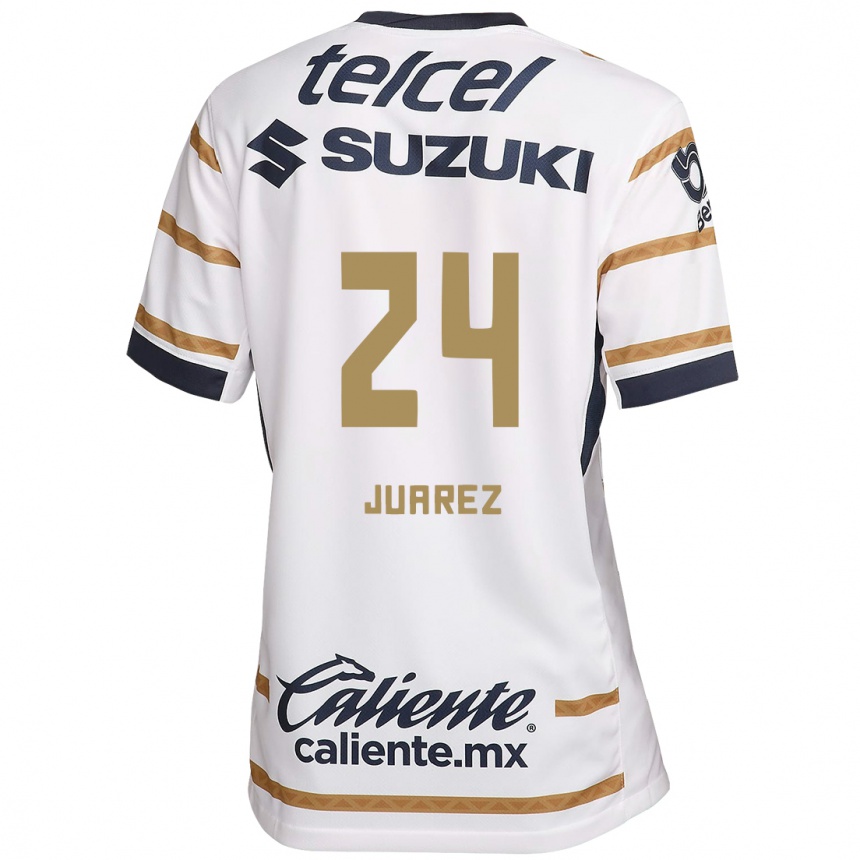 Kids Football Gabriela Juarez #24 White Obsidian Home Jersey 2024/25 T-Shirt Australia