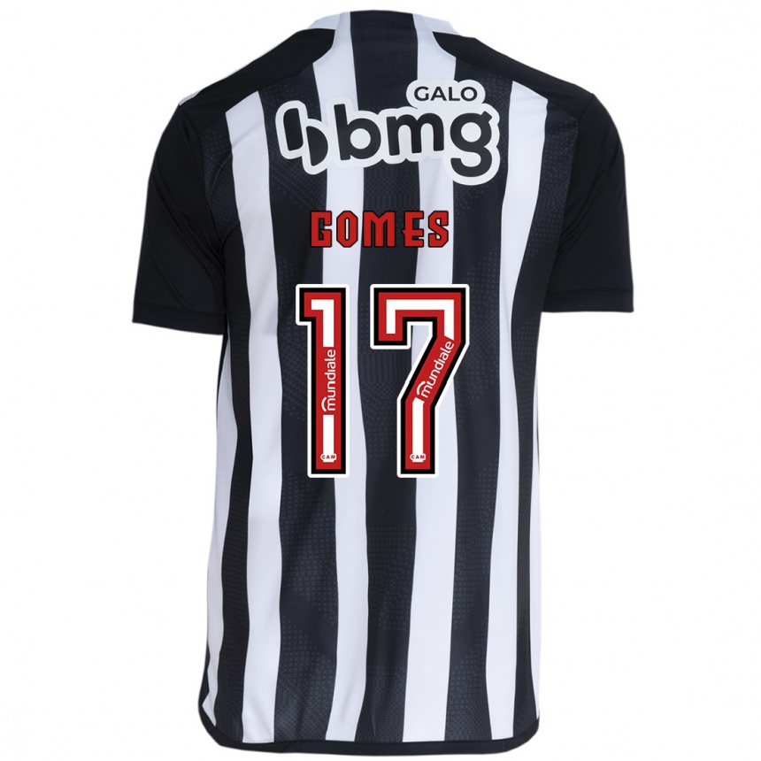 Kids Football Igor Gomes #17 White Black Home Jersey 2024/25 T-Shirt Australia