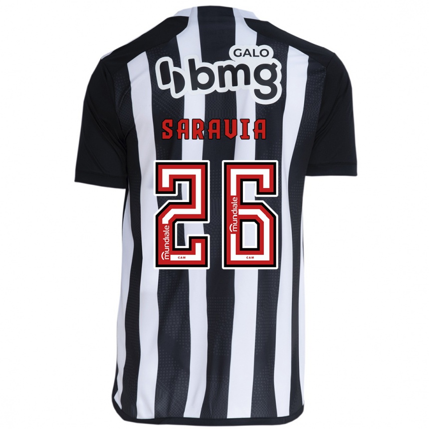 Kids Football Renzo Saravia #26 White Black Home Jersey 2024/25 T-Shirt Australia