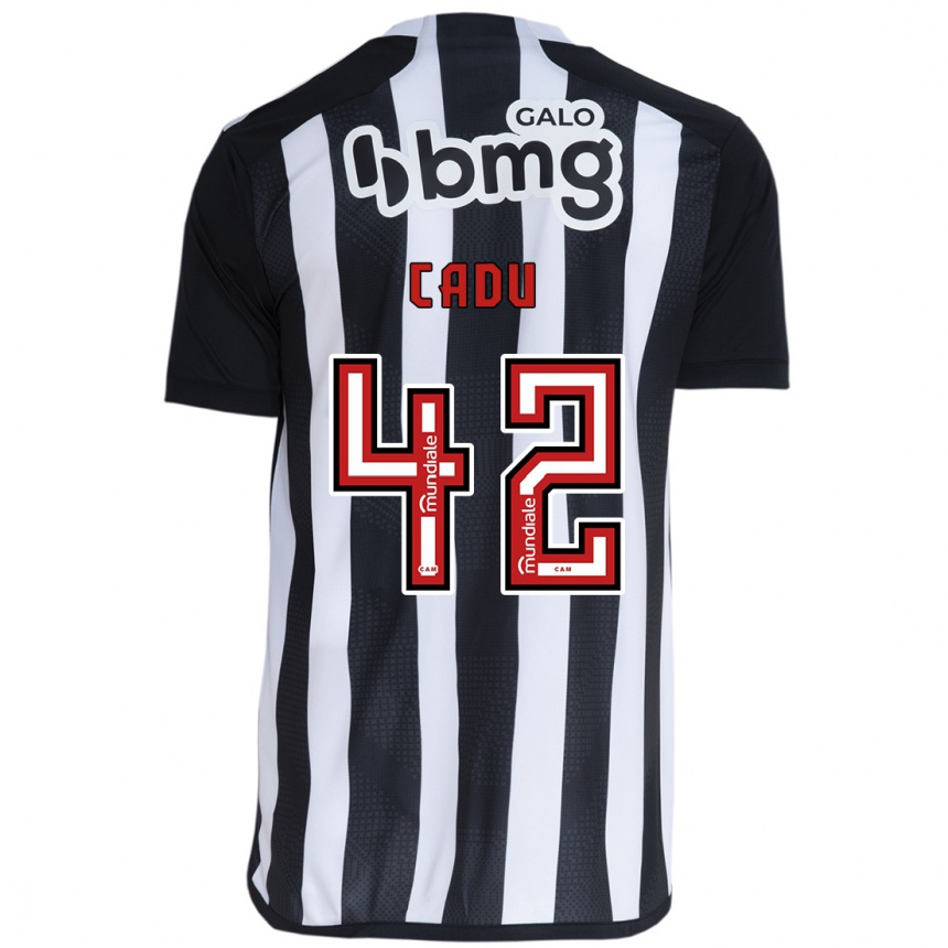 Kids Football Cadu #42 White Black Home Jersey 2024/25 T-Shirt Australia