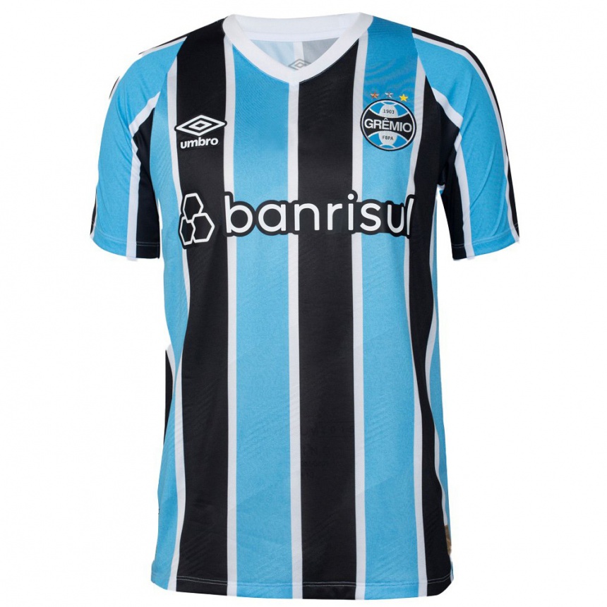 Kids Football Dani Ortolan #9 Blue Black White Home Jersey 2024/25 T-Shirt Australia