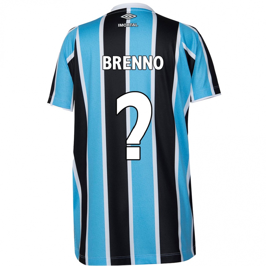 Kids Football Brenno #0 Blue Black White Home Jersey 2024/25 T-Shirt Australia