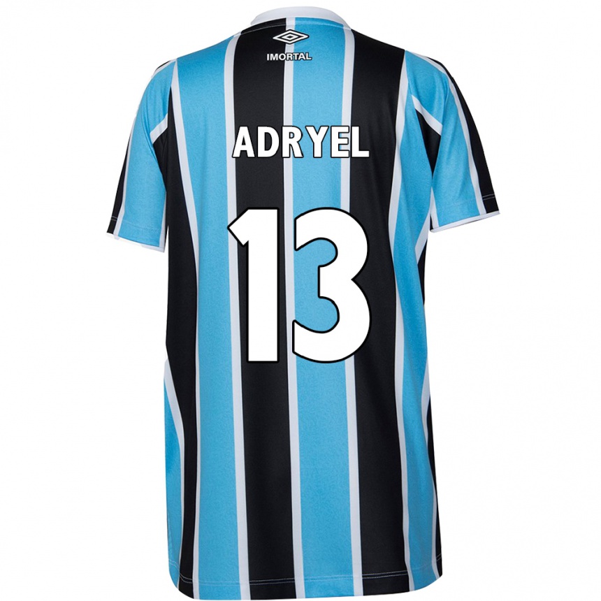 Kids Football Adryel #13 Blue Black White Home Jersey 2024/25 T-Shirt Australia