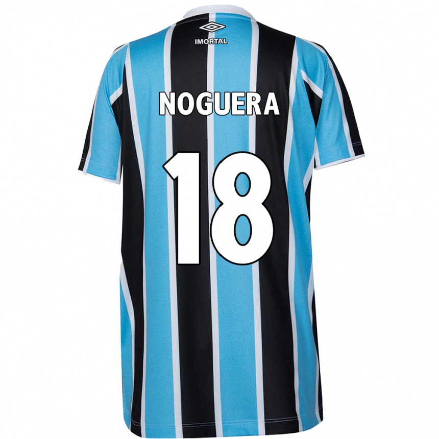 Kids Football Freddy Noguera #18 Blue Black White Home Jersey 2024/25 T-Shirt Australia