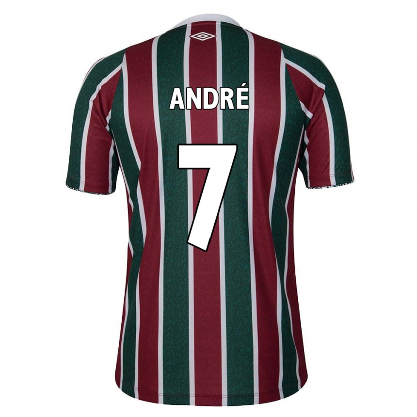 Kids Football André #7 Green Maroon White Home Jersey 2024/25 T-Shirt Australia