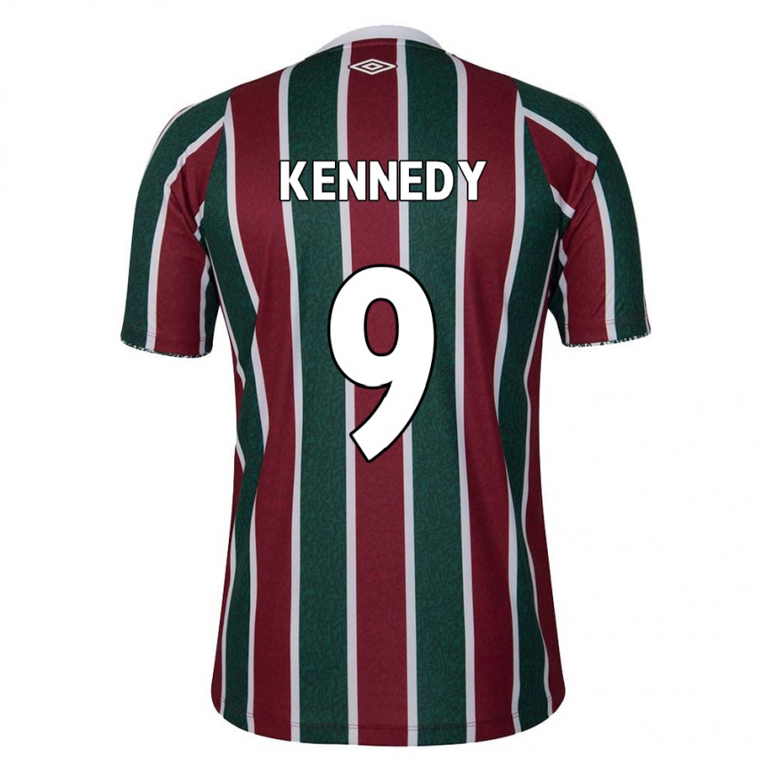 Kids Football John Kennedy #9 Green Maroon White Home Jersey 2024/25 T-Shirt Australia