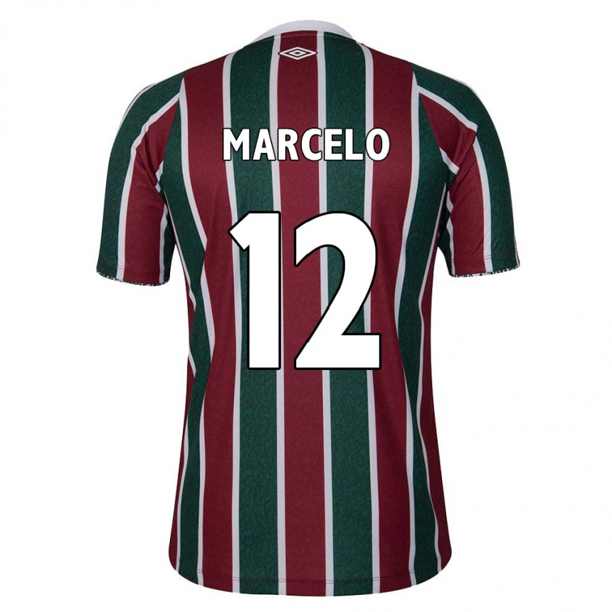 Kids Football Marcelo #12 Green Maroon White Home Jersey 2024/25 T-Shirt Australia