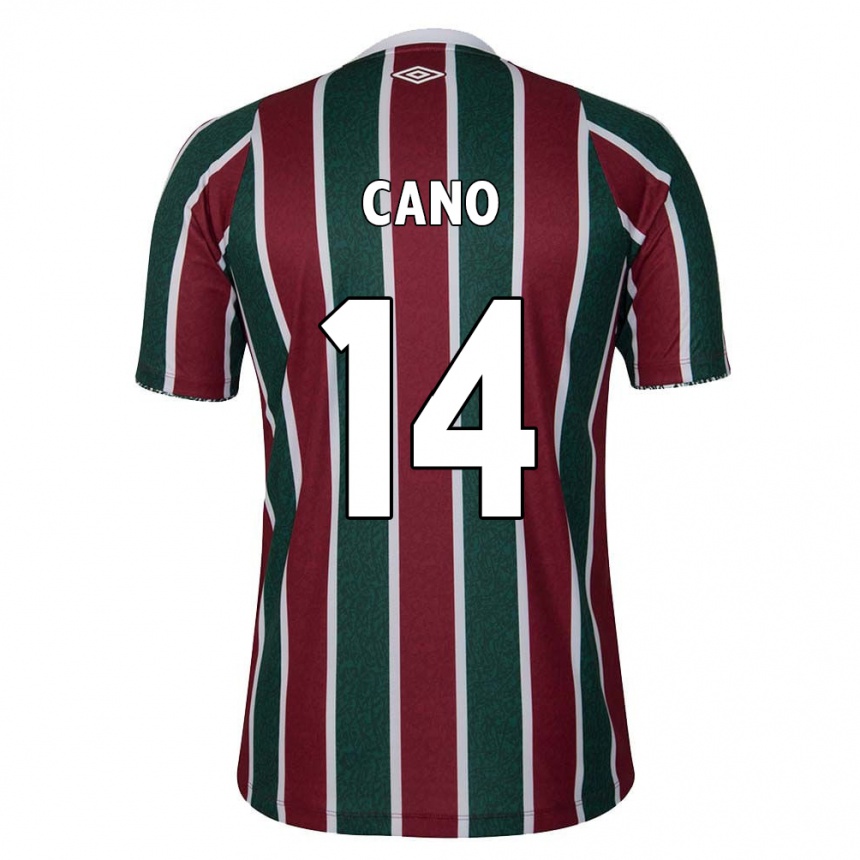 Kids Football Germán Cano #14 Green Maroon White Home Jersey 2024/25 T-Shirt Australia