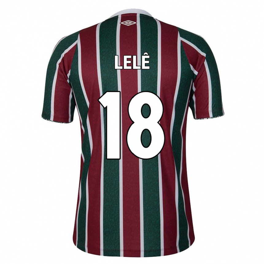 Kids Football Lelê #18 Green Maroon White Home Jersey 2024/25 T-Shirt Australia